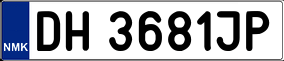 Trailer License Plate